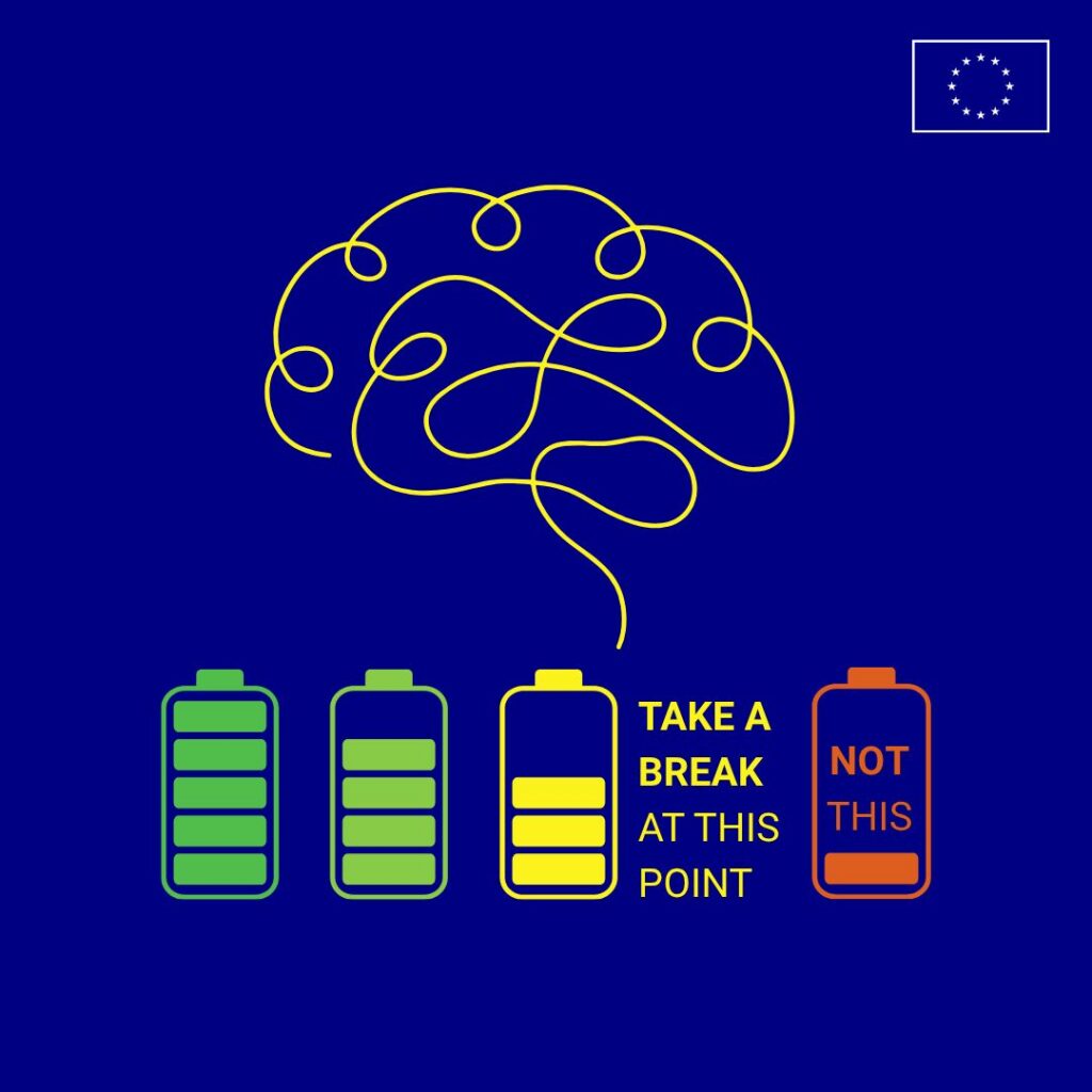 EU flyer take a break - Youth mental health