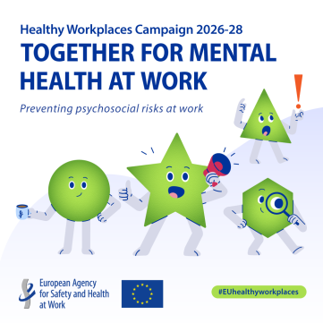 EU-OSHA-Healthy Workplace Campaign 2026-2028 : launch poster